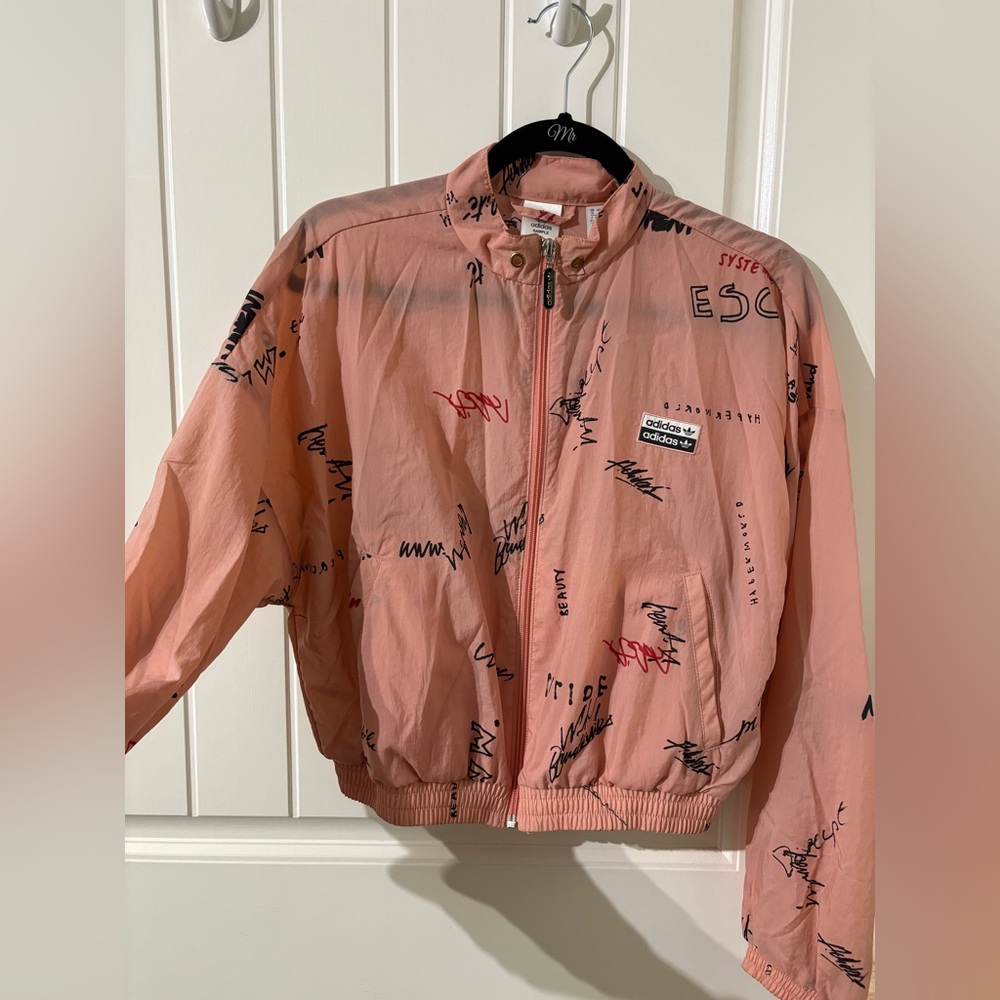 Adidas Pink Graphic Jacket